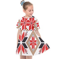 Ornament Stars Textile Crochet Kids  Sailor Dress by Sapixe