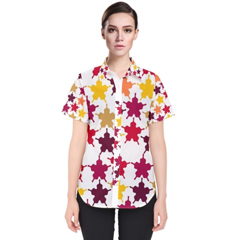 Background Abstract Women s Short Sleeve Shirt by Sapixe