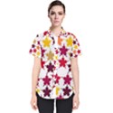 Background Abstract Women s Short Sleeve Shirt View1