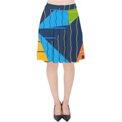 Background Wallpaper Colors Color Velvet High Waist Skirt by Sapixe