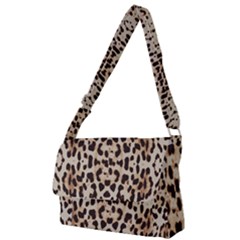 Pattern Leopard Skin Background Full Print Messenger Bag