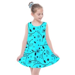 Pattern Flowers Flower Texture Kids  Summer Dress