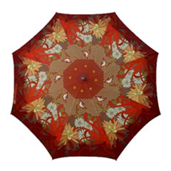 Abstract Background Flower Design Golf Umbrellas