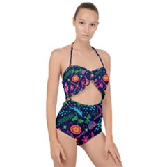 Pattern Nature Design Patterns Scallop Top Cut Out Swimsuit by Sapixe