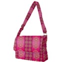 Background Pattern Pink Wallpaper Full Print Messenger Bag View1