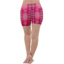 Background Pattern Pink Wallpaper Lightweight Velour Yoga Shorts View4