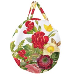 Flower Bouquet 1131891 1920 Giant Round Zipper Tote