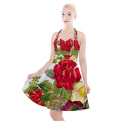 Flower Bouquet 1131891 1920 Halter Party Swing Dress 