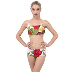 Flower Bouquet 1131891 1920 Layered Top Bikini Set