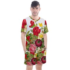 Flower Bouquet 1131891 1920 Men s Mesh Tee And Shorts Set