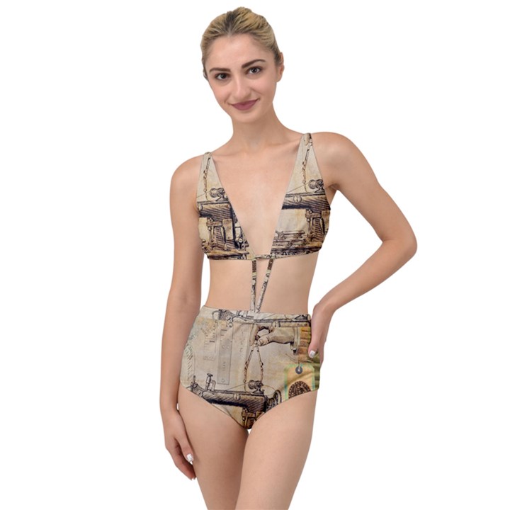 Sewing 1123718 1920 Tied Up Two Piece Swimsuit