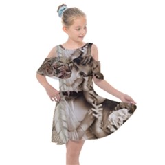 Little 1220480 1920 Kids  Shoulder Cutout Chiffon Dress