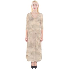 Paris 1118815 1280 Quarter Sleeve Wrap Maxi Dress