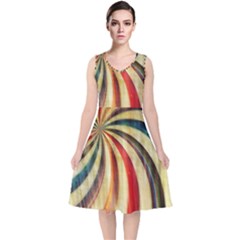 Abstract 2068610 960 720 V-neck Midi Sleeveless Dress 