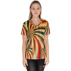 Abstract 2068610 960 720 Women s V-neck Scrub Top by vintage2030