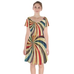 Abstract 2068610 960 720 Short Sleeve Bardot Dress by vintage2030