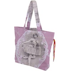 Lady 1112861 1280 Drawstring Tote Bag