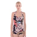 Retrocouplekissing Boyleg Halter Swimsuit  View1