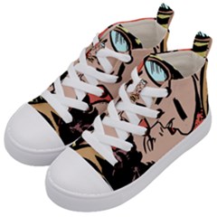 Retrocouplekissing Kid s Mid-top Canvas Sneakers