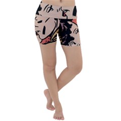 Retrocouplekissing Lightweight Velour Yoga Shorts