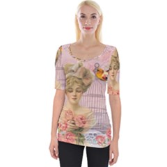 Woman 1079479 1920 Wide Neckline Tee