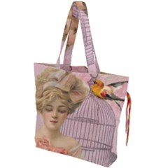 Woman 1079479 1920 Drawstring Tote Bag