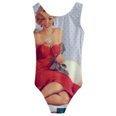 Retro 1107638 1920 Kids  Cut-out Back One Piece Swimsuit