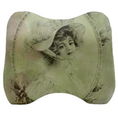 Woman 1079507 1920 Velour Head Support Cushion