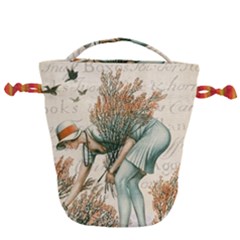 Flapper 1079515 1920 Drawstring Bucket Bag by vintage2030