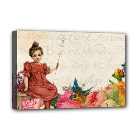 Girl 976108 1280 Deluxe Canvas 18  X 12  (stretched) by vintage2030