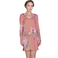 Flower 979466 1280 Long Sleeve Nightdress by vintage2030