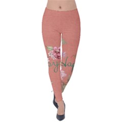 Flower 979466 1280 Velvet Leggings by vintage2030