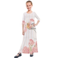 Vintage 1079410 1920 Kids  Quarter Sleeve Maxi Dress