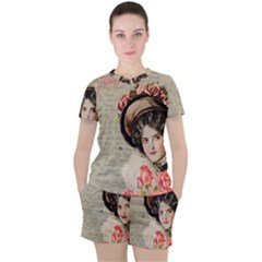 Vintage 1079412 1920 Women s Tee And Shorts Set