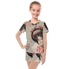 Vintage 1079412 1920 Kids  Mesh Tee And Shorts Set