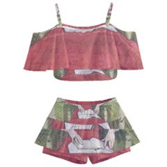 Vintage 1079413 1920 Kids  Off Shoulder Skirt Bikini