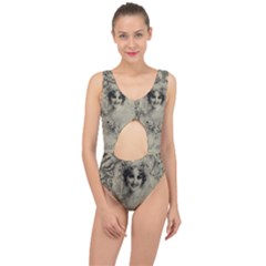 Vintage 1079414 1920 Center Cut Out Swimsuit