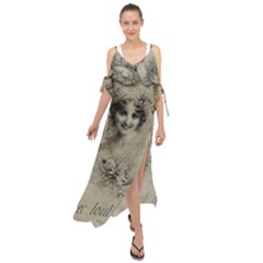 Vintage 1079414 1920 Maxi Chiffon Cover Up Dress