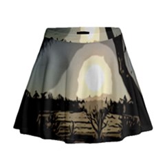 Sunrise Over The Plains Mini Flare Skirt by DeneWestUK