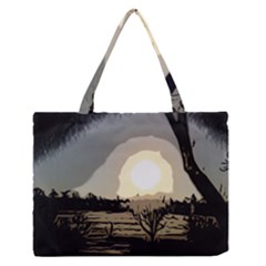 Sunrise Over The Plains Zipper Medium Tote Bag