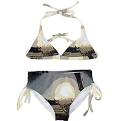 Sunrise Over The Plains Kids  Classic Bikini Set