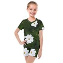 Daisies In Green Kids  Mesh Tee and Shorts Set View1