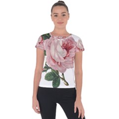 Rose 1078272 1920 Short Sleeve Sports Top  by vintage2030