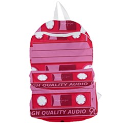 Red Cassette Foldable Lightweight Backpack