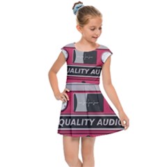 Pink Cassette Kids Cap Sleeve Dress