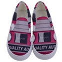 Pink Cassette Kids  Canvas Slip Ons View1