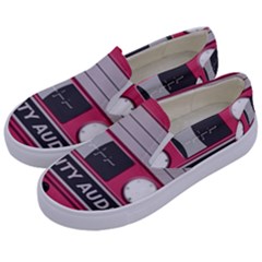 Pink Cassette Kids  Canvas Slip Ons by vintage2030