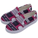 Pink Cassette Kids  Canvas Slip Ons View2