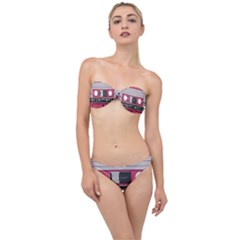 Pink Cassette Classic Bandeau Bikini Set