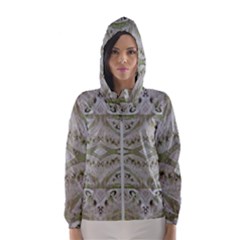 Broccoli Tree Green Hooded Windbreaker (women)